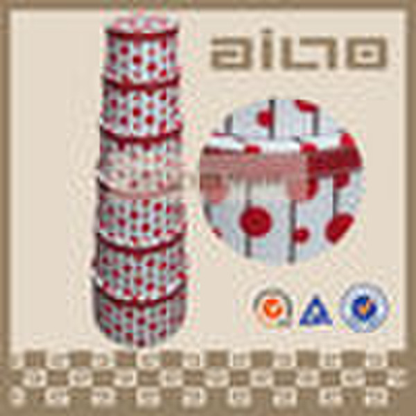 flock printing paper round gfit box