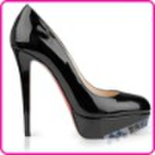 Christian Louboutin Patent Wedged Heel dress shoes