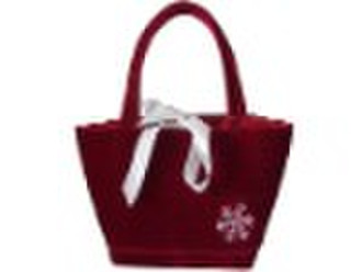 Red velvet tool tote bag (#DS071101)