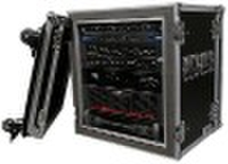 12U AMPLIFIER CASE - 18 INCH SHOCK MOUNT W/ CASTER