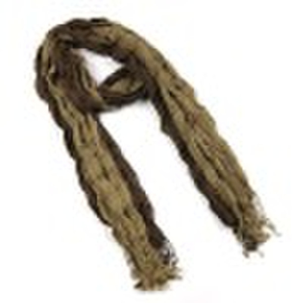 fashion cotton drape scarf with two-tone