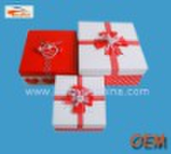 Mooncake ribbon paper gift box