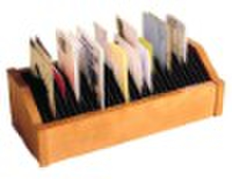 Wooden desk organizer