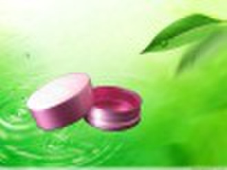 aluminum plastic powder/cream jar