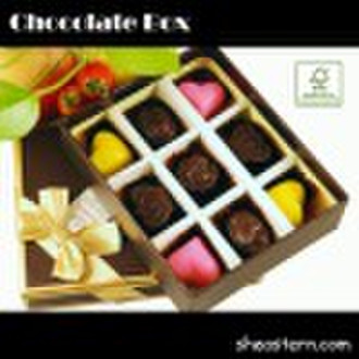 Brand square chocolate box