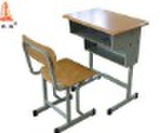 Adjustable Double drawers Single desk and chair