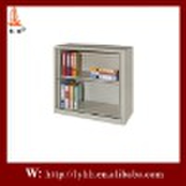 Silver-gray shelf's design low filing cabinet