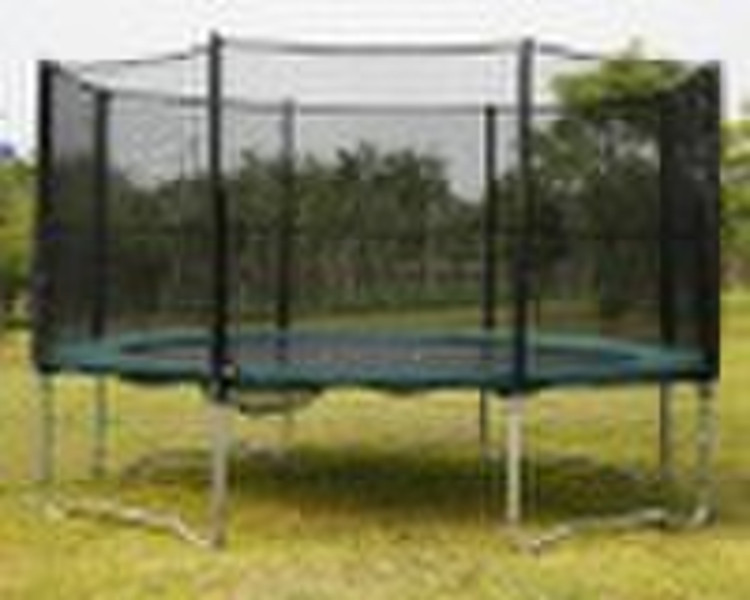 14F Big Trampoline with enclosure