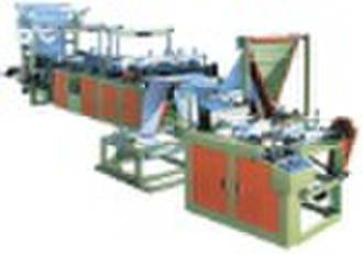 Ribbon-through Continuous-rolled Bag Making Machin