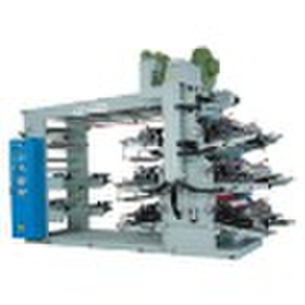 six colors flexographic printing machine