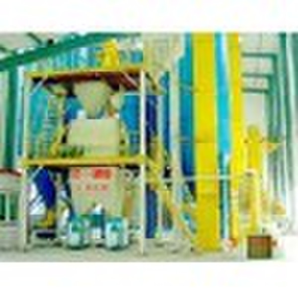 Dry-mixed mortar production line