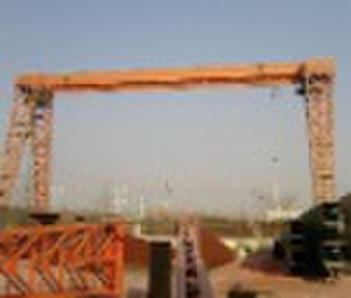 Single girder gantry crane with electric hoist