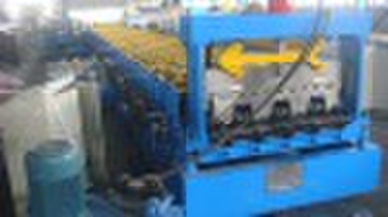 Metal deck roll forming machine