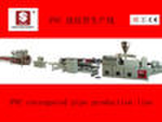 PVC SINGLE WALL CORRUGATED PIPE EXTRUDER