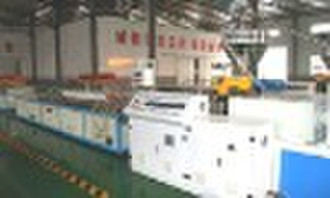 PVC window profile extrusion line