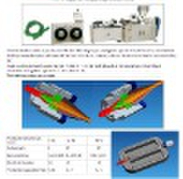 PE PVC Single wall corrugation pipe production lin