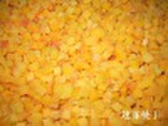 FROZEN Yellow peach diced IQF