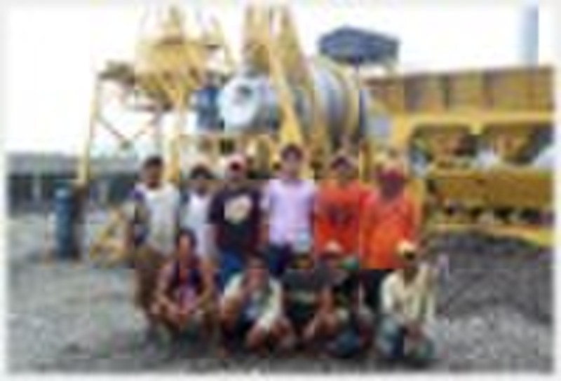Portable batch mix asphalt plant 30 tons/hour