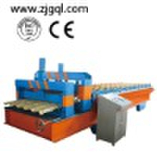 glazed roof tile forming machine