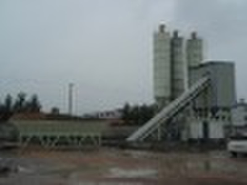 Good quality HZS60 concrete mixing plant with reas