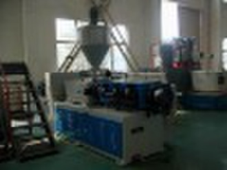 Conical twin screw extruder