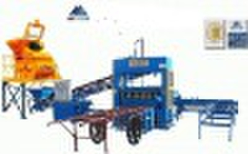 QT5-25 semi_automatic  concrete block making machi