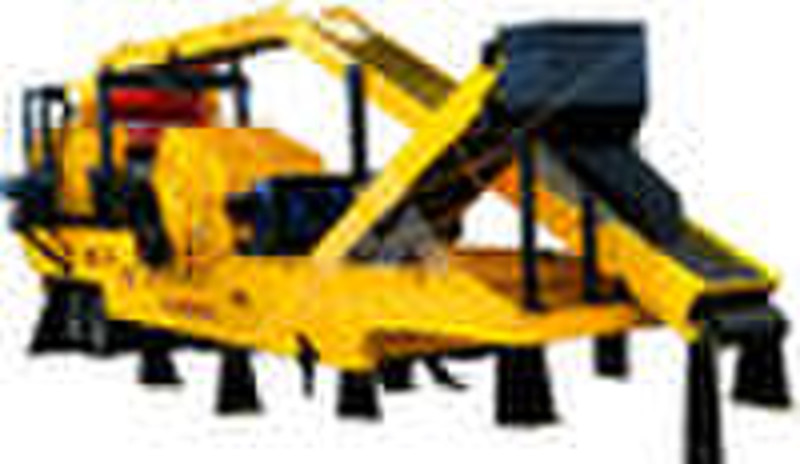 single trailer whole mobile crushing plant