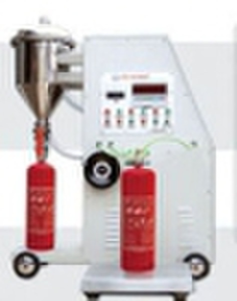 Fire extinguisher powder filling machine system/DC