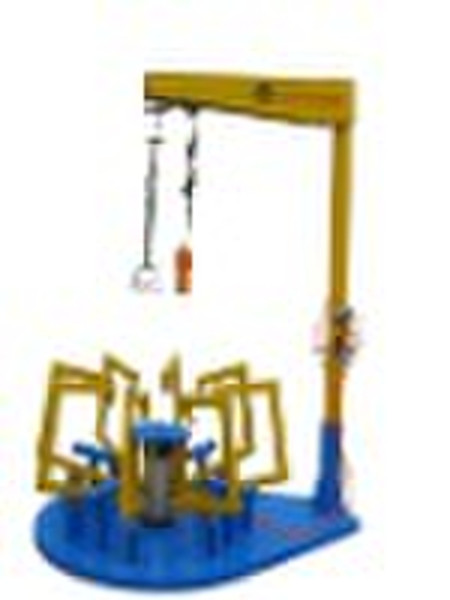 envelope spreader for tire recycling machine