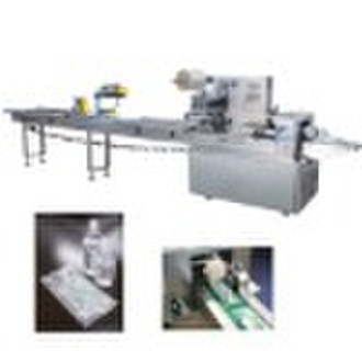 Flow wrapping machine for bag