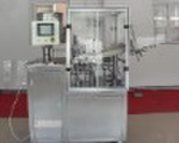 Aluminum tube filling and sealing machine