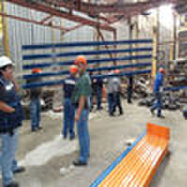 Electrostatic powder coating line