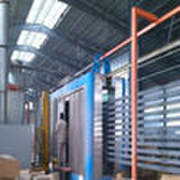 Automatic powder coating machine