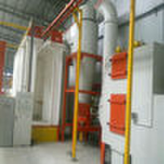 Aluminum powder coating line