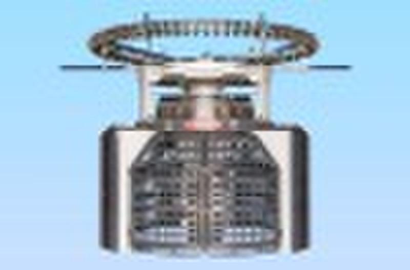 Rib double jersey circular knitting machine