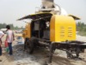 Trailer mounted concrete pump (diesel engine)