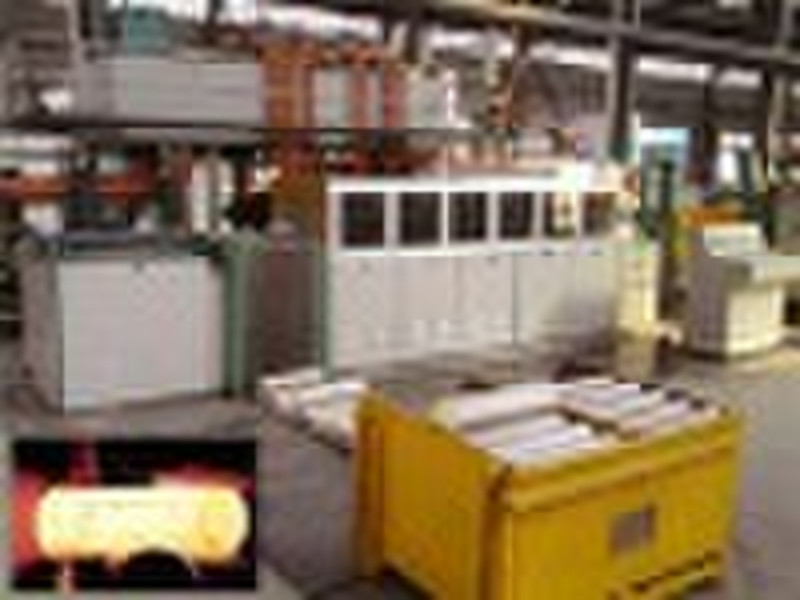 Mains frequency induction heating furnace (heating