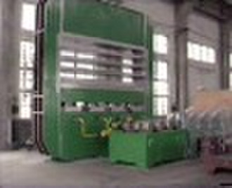 strip precured tread vulcanizing press