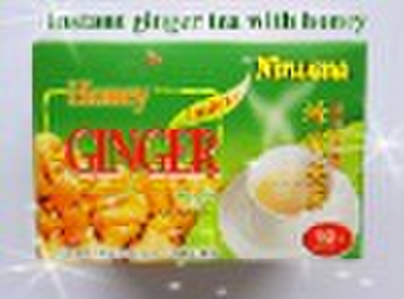 instant ginger tea with honey