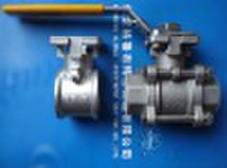 Three piece of type ball valves