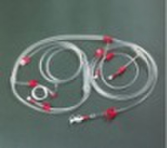 Hemodialysis blood tubing set