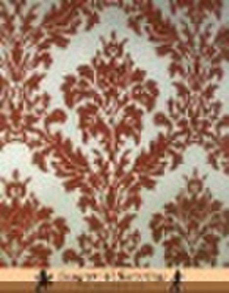 OEM flocking wallpaper / flock wallcovering