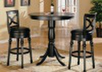 Wooden Bar High Table Set