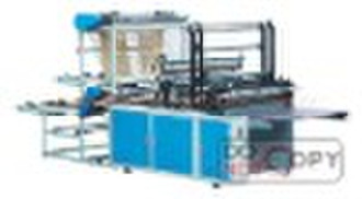 Double layer four lines bottom sealing bag making