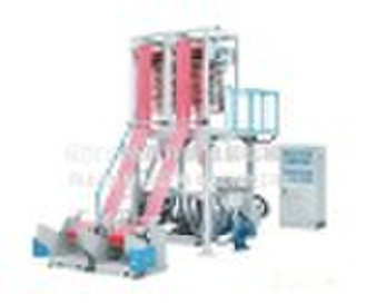 Double-die-head film blowing machine