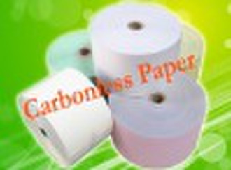 ATM carbonless paper roll