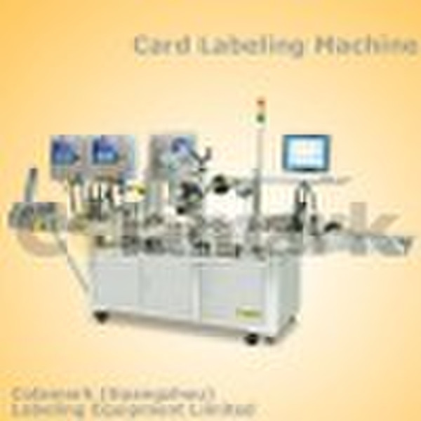Integrated Card Labeling Machine with Double Inspe
