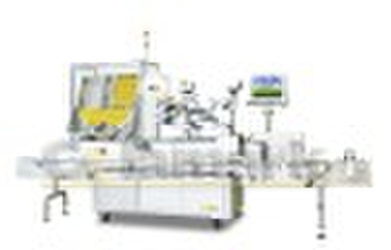 Horizontal Vial Labeling Machine with Bottle-to-Tr