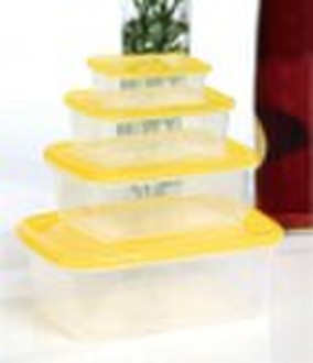 Microwavable plastic food container 4 pcs set
