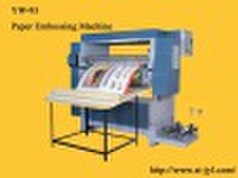 Sheet Embossing Machine, paper embosser